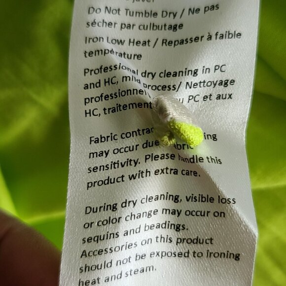 Anthropologie x Exquise Meryl Midi Dress Balloon Slv Sz S Lime Green NWT $218 - Picture 14 of 14